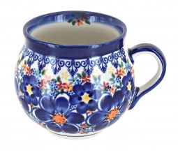 Blue Dahlia Bubble Mug