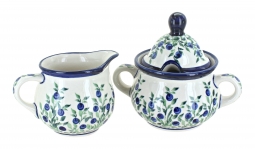 Porcelain Vine Cream & Sugar Set
