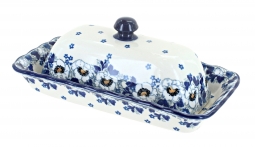 Georgia Blue Butter Dish