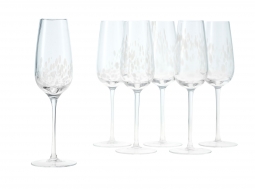 Opal Confetti Champagne Glass - Set of 6