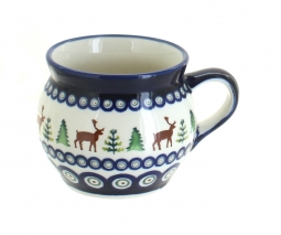 Reindeer Pine Bell Shaped Mug