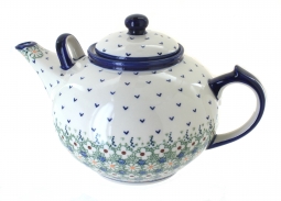 Green Daisy Large Teapot