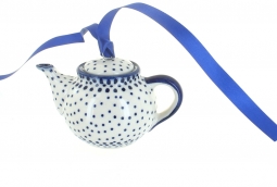 Small Dots Teapot Ornament