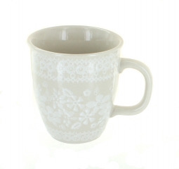 White Lace Coffee Mug