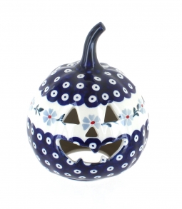 Blue Violet Small Pumpkin Luminary