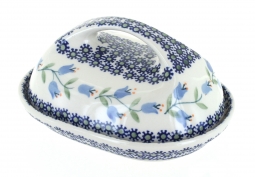 Tulip Butter Dish with Handle