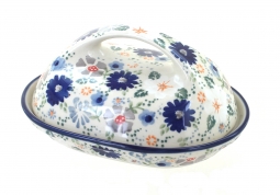 Carnival Butter Dish with Handle