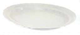 White Lace Large Oval Serving Platter