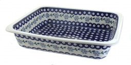 Blue Violet Large Rectangular Baker